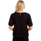 Womens Sara Michelle Balloon Sleeve Back Keyhole Blouse - image 2