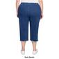 Plus Size Alfred Dunner Classics Denim Fringe Capri Pants - image 2