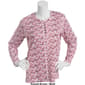 Petite Hasting &amp; Smith Long Sleeve Brick Print Henley Top - image 3