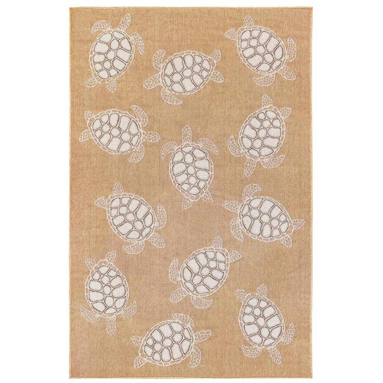 Liora Manne Carmel Seaturtles Rectangular Large Area Rug