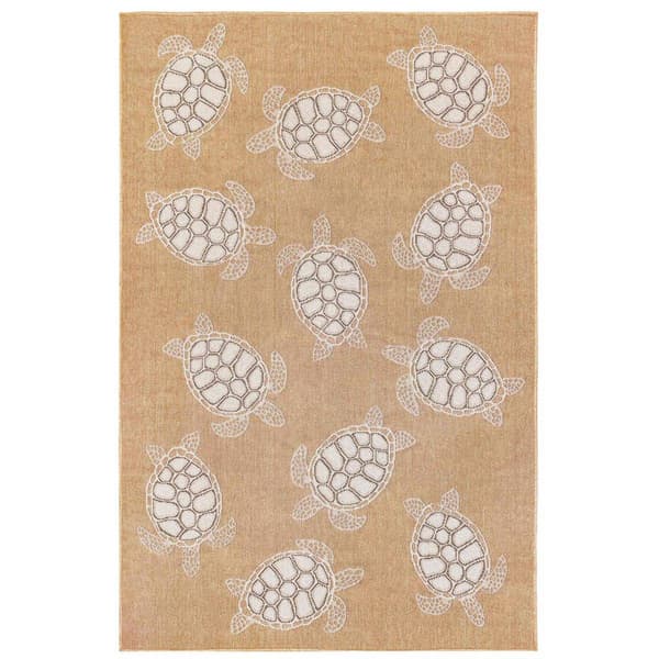 Liora Manne Carmel Seaturtles Rectangular Large Area Rug