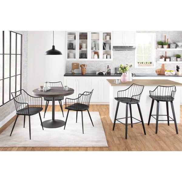 LumiSource Winston Farmhouse Counter Stool