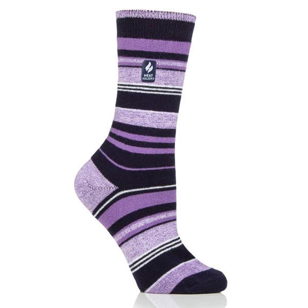 Womens Heat Holders(R) ULTRA LITE(tm) Stripe Crew Socks - image 