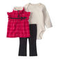 Baby Girl (3-24M) Carter''s(R) 3pc. Plaid Fleece Vest Pants Set - image 1