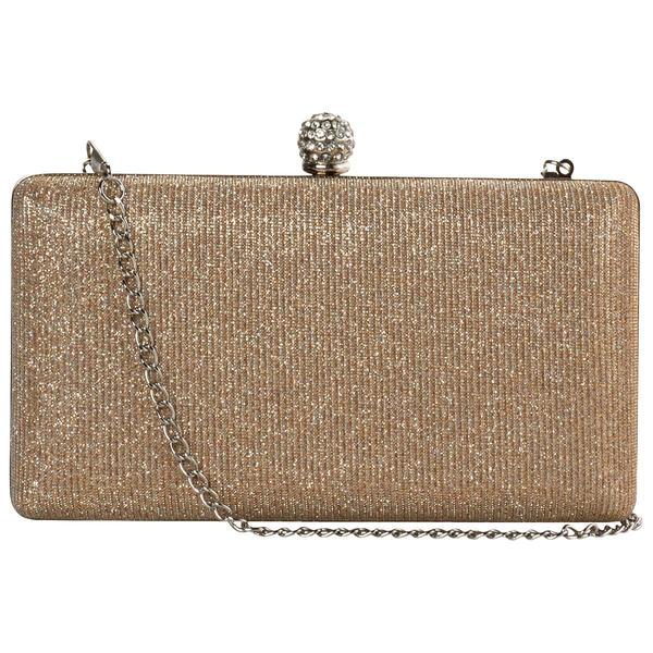 D''Margeaux Shimmer Evening Clutch With Chain