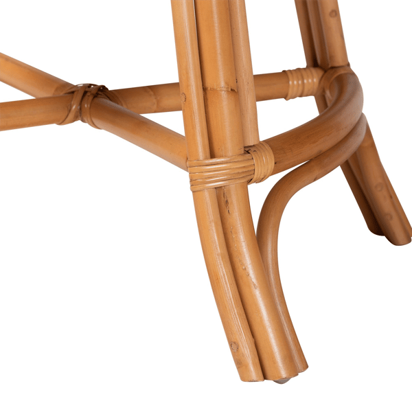 bali & pari Amina Handwoven Natural Rattan Counter Stool