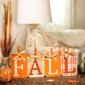 Northlight Plaid Pumpkins Wooden Fall Harvest Sign - 11in. - image 2