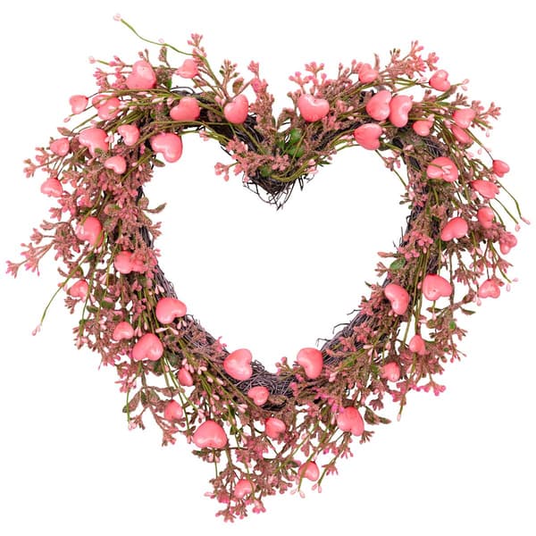 Northlight Seasonal Hearts Artificial Valentine''s Day Wreath - image 