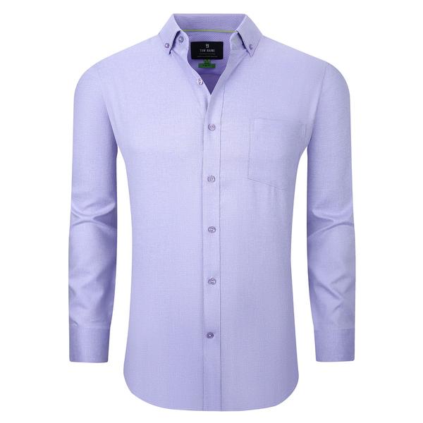 Mens Tom Baine Performance Slim Fit Textured Dress Shirt