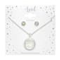Mini April Birthstone Shaker Necklace and Stud Earring Set - image 2