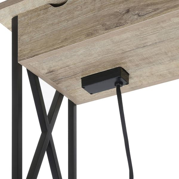 Convenience Concepts Tucson Flip Top End Table w/ Charging Port