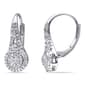 Diamond Classics&#40;tm&#41; Sterling Silver 1/4ctw. Leverback Earrings - image 1