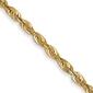 Unisex Gold Classics&#8482; 1.5mm. Diamond Cut Light Rope Necklace - image 2