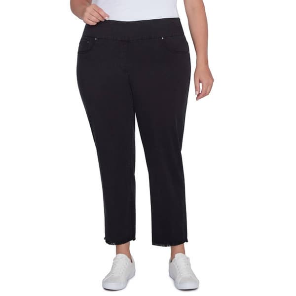 Plus Size Ruby Rd. Key Items Denim Ankle Pants - image 