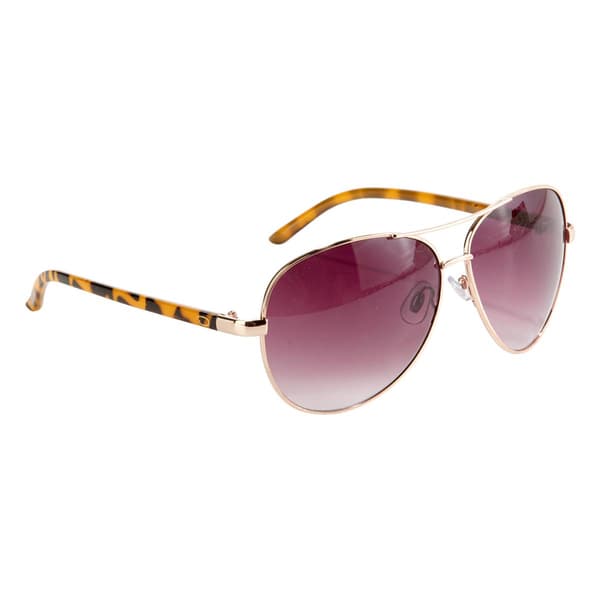 Womens O by Oscar Metal Large Aviator Sunglasses - image 