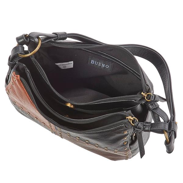 Bueno Carmel Stud Panel Shoulder Bag