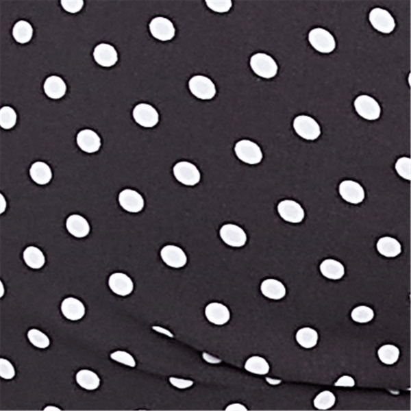 Petite Hearts of Palm In Black & White Polka Dot Capris