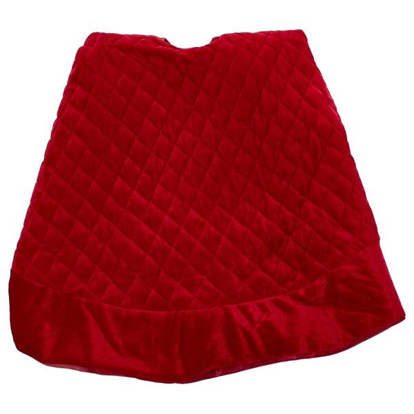 Quilted Velvet Tree Skirt - image 