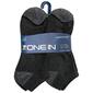 Mens Zone In 6pk. No Show Marled/Color Block Cushion Socks - image 1