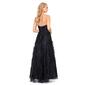 Juniors Blondie Nites Glitter Mesh Strapless Corset A-Line Dress - image 2