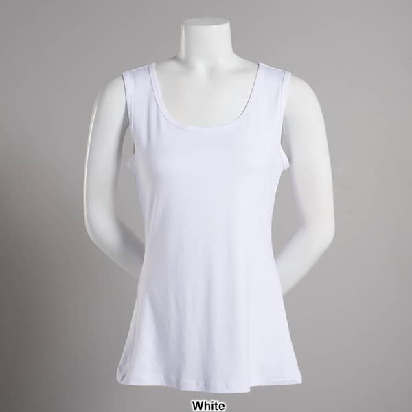 Womens Runway Ready Solid Milky Tank Top