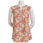 Petite Notations Sleeveless Floral Pleated Blouse - image 2