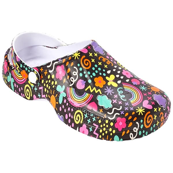 Womens Ella & Joy Printed Unlined Clogs