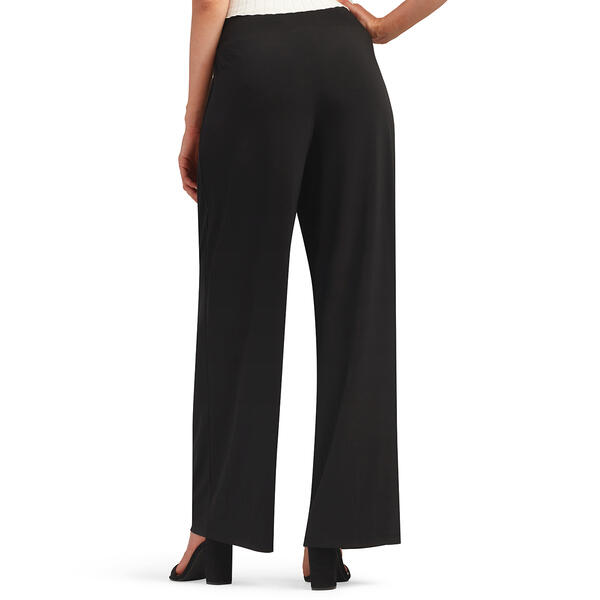 Plus Size AGB Solid Straight Pant w/ Ruching