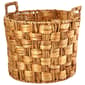 Baum Brothers Large Twist+Flat Weave Water Hyacinth Round Basket - image 1