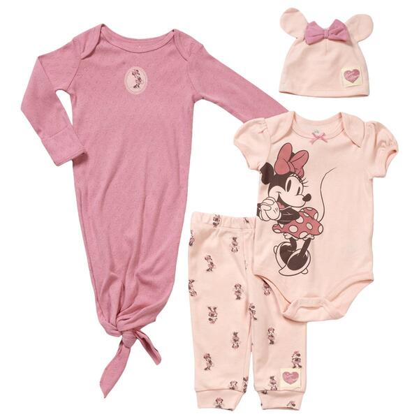 Baby Girl &#40;NB-9M&#41; Disney&#40;R&#41; 4pc. Minnie Mouse Layette Set - image 