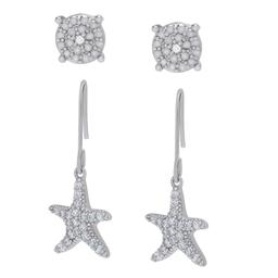 Accents by Gianni Argento Diamond Accent Starfish Earrings Set