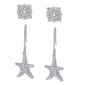 Accents by Gianni Argento Diamond Accent Starfish Earrings Set - image 1