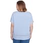 Plus Size Alfred Dunner Classics Butterfly Stripe Knit Tee - image 2