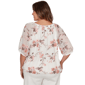 Plus Size Skye’s the Limit Blooming Pastels Embroidery Blouse - image 1