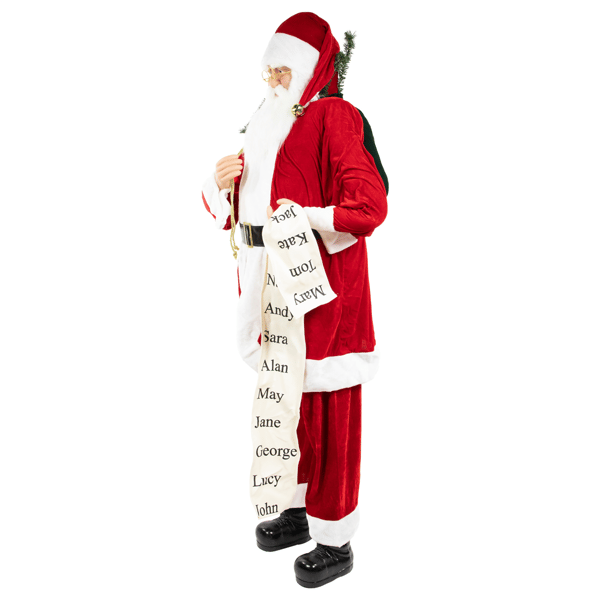 Northlight Santa Claus with Naughty or Nice List Christmas Figure
