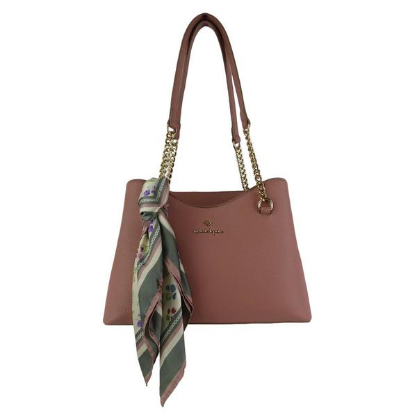 Nanette Lepore Cynthia Shoulder Bag with Scarf - Aged Rose