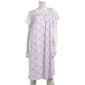 Womens Laura Ashley Lace Trim Floral Trellis Nightgown - image 1