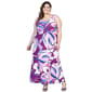 Plus Size 24/7 Comfort Apparel Floral Shift Maxi Dress - image 1