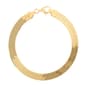 Ellen Tracy Gold Plated Sterling Silver Herringbone Bracelet - image 1