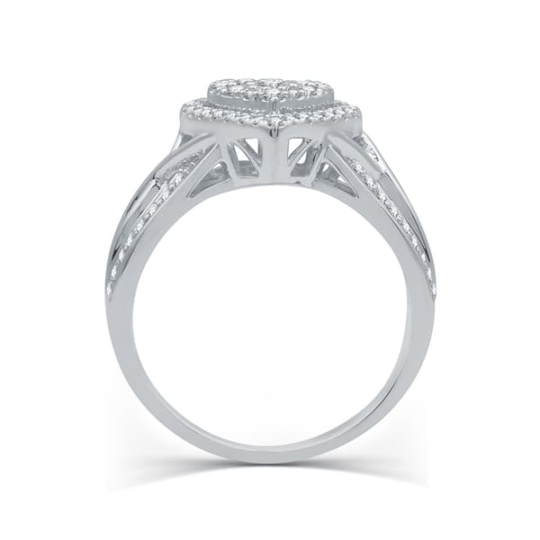 Nova Star&#174; 1/2ctw. Lab Grown Diamond Heart Cluster Bridal Ring