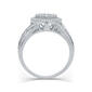 Nova Star&#174; 1/2ctw. Lab Grown Diamond Heart Cluster Bridal Ring - image 3