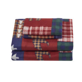Ashley Cooper(tm) Lodge Patch Fleece Fleece Sheet Set