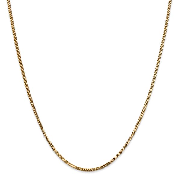 Unisex Gold Classics&#40;tm&#41; 1.5mm. 14kt. Solid Polished Franco Necklace - image 