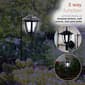 Alpine Solar Powered Black Lantern w/ LED Light - image 9