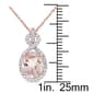 Gemstone Classics&#8482; 10kt. Rose Gold Morganite Pendant - image 4