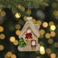 Northlight Snowy Country Cabin Glass Christmas Hanging Ornament - image 2