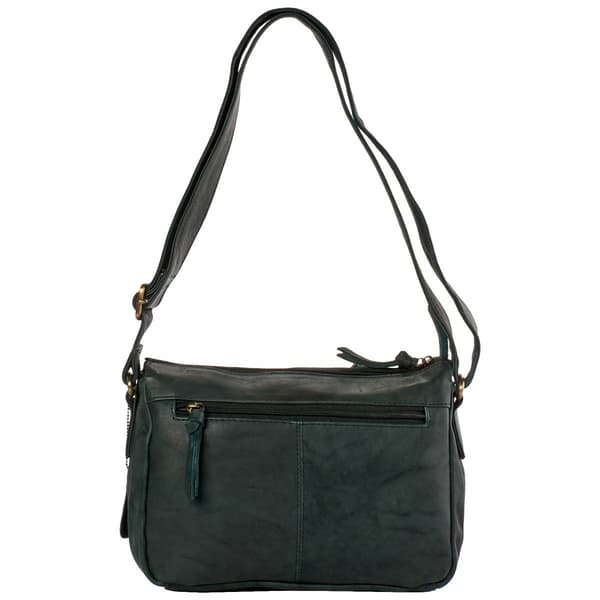Great American Leatherworks Top Zip Organizer Crossbody