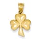 Gold Classics(tm) 14kt. Diamond Cut Shamrock Pendant - image 1