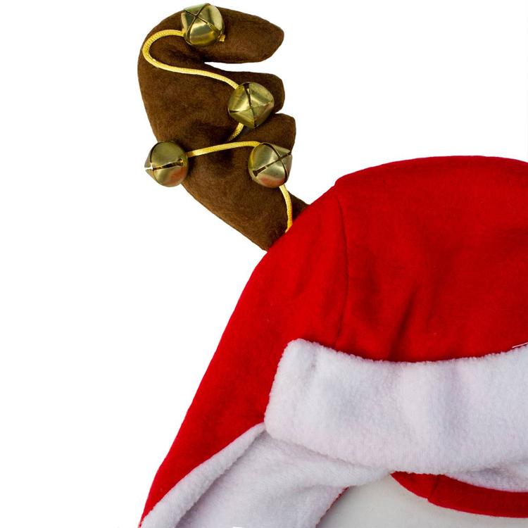 Northlight Seasonal  Christmas Hat with Jingle Bell Antlers