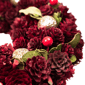 Northlight 9.5in. Red & Gold Pinecone & Ornament Christmas Wreath - image 6